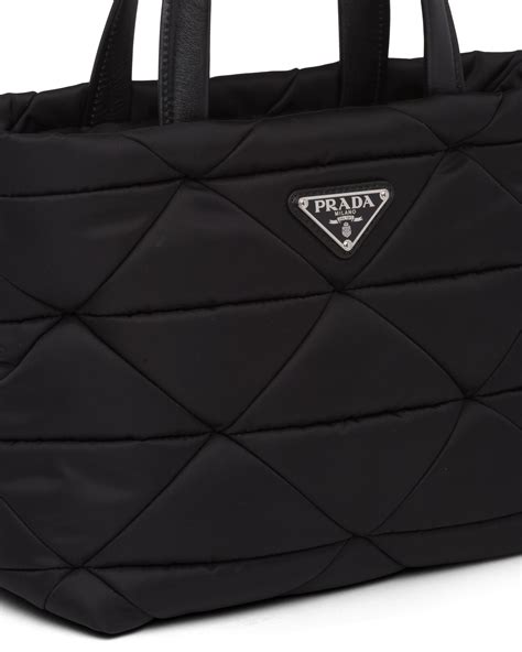 prada padded nylon tote bag|prada nylon bag vintage price.